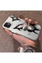 iPhone 12/12 Pro Compatible Cool Ink Pink White Butterfly Star Simple Style Shock Absorbing - 2