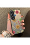 Tecno Camon 40 Pro 5g Compatible Colorful Multicolor Daisy Plants Retro Hand Drawn Flower Print