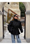 Black Loren Belted Suede Jacket - 5