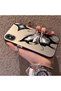 iPhone XS Max Compatible Cool Ink Pink White Butterfly Star Simple Style Shock Absorbing - 2