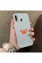 Samsung Galaxy A30/A20 Compatible Simple Line Cartoon Little Red Crab Impact-Resistant Drawing