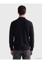 Özmarka New Season Black Half Turtleneck Men's Knitwear Sweater - 3