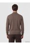 Brown Baklava Patterned Men's Knitwear Sweater - 4