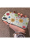 iPhone XS Max Compatible Colorful Multicolor Daisy Plants Retro Hand Drawn Flower Print - 2