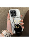Mi 14t Compatible Simple Striped Cute Black Cat Impact Wear-Resistant Art Print