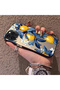 iPhone 13 Pro Compatible Yellow Lemon Blue Leaf White Small Flower Shock Absorbing Protection - 2