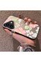 iPhone 16 Plus Compatible Fresh Pink White Flower Ivy Full Surround Elegant Shockproof Print - 2