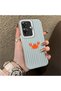 Realme Note 60 Compatible Simple Striped Cartoon Little Red Crab Impact-Resistant Drawing