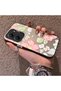 Poco X7 Pro Compatible Fresh Pink White Flower Ivy Full Surrounding Elegant Shockproof Printing - 2