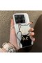 Mi 15t Pro Compatible Simple Striped Cute Black Cat Impact Wear-Resistant Art Print