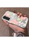 Samsung Galaxy S22 Compatible Fresh Pink White Flower Ivy Full Surround Elegant Shockproof Printing - 2