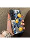 Realme C65 4g Compatible Yellow Lemon Blue Leaf White Small Flower Shock Absorbing Protection