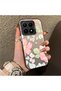 Mi 15t Compatible Fresh Pink White Flower Ivy Full Surround Elegant Shockproof Printing