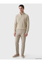 Özmarka New Season Beige Stand Collar Men's Knitwear Sweater - 2