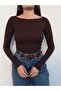 Kayık Yaka Slim Fit Blouse - 2