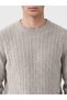 Peak New Season Beige Crew Neck Men's Knitwear Sweater - 3