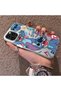 iPhone 14 Pro Compatible Colorful Decorated Cartoon Cute Monster Shock-Proof Pattern - 2