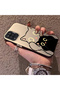 Samsung Galaxy A12/M12 Compatible Simple Striped Cute Black Cat Impact Wear Resistant Art Print - 2
