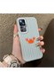Mi 12T/12T Pro Compatible Simple Striped Cartoon Little Red Crab Shockproof Drawing