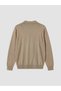 Ozmarka New Season Brown Standard Fit Polo Collar Long Sleeve Men's Knitwear Sweater - 6