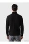 Ozmarka New Season Black Turtleneck Patterned Men's Knitwear Sweater - 3