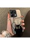 Redmi Note 13 Pro 5g Compatible Simple Stripes Cute Black Cat Impact Wear-Resistant Art Print