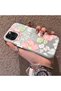 iPhone 11 Pro Max Compatible Fresh Pink White Flower Ivy Full Surround Elegant Shockproof Printing - 2