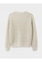 Özmarka New Season Beige Crew Neck Men's Knitwear Sweater - 2