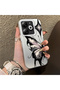 Infinix Smart 8/8 Pro/8 Plus Compatible Cool Ink Pink White Butterfly Star Simple Style Shock Absorbent