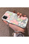 Samsung Galaxy A03/A04E/A04 Compatible Fresh Pink White Flower Ivy Full Surround Elegant Shockproof Printing - 2