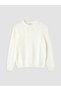 Peak New Season Ecru Crew Neck Patterned Men's Knitwear Sweater - 4