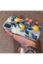 Samsung Galaxy A21S Compatible Yellow Lemon Blue Leaf White Small Flower Shock Absorbing Protection - 2
