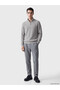 Peak New Season Gray Stand Collar Men's Knitwear Sweater - 2