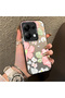 Redmi Note 13 Pro 4g Compatible Fresh Pink White Flower Ivy Full Surround Elegant Shockproof Printing