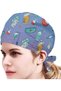 Biyejit Working Hat One Size Waterproof Adjustable Tie Back Cap with Sweatband, Breathable Work Cap - 3