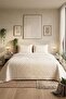 Porto Double Sided Double Bedspread 240X260Cm Cream
