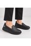 Women's Black Thick Soled Orthopedic Walking Shoes - 4