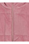 High Collar Velvet Girls' Puffer Coat - 3