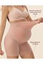 - High-Waisted Maternity Safety Shorts PU020 Black L - 3