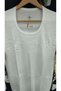 Women's 6 Pieces 100% Cotton Ribbed Crochet Short Sleeve Undershirt Undershirt White - 4