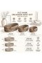 3-Piece Trikot Oval Jute Basket Set |   100% Vegan Desktop & Bathroom Organizer (10 Colors) - 3