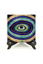Nazar Boncuğu Stone Printed Wooden Tabletop - 2
