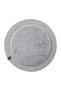 Moon Series Jute Edged Round Plush Bath Mat |   Non-Slip Base Washable Mat (13 Colors)