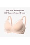 - Seamless Support Floral Nursing Bra, Oyster Pink - XL - 8