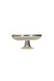 Resital Silver Color Footed Plate - 24 cm