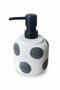 Stone Textured Porcelain Liquid Soap Dispenser Black Spotted 300ml - 3