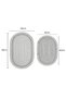 Arlen Jute 2-Piece Bathroom Mat Set (40X60 + 50X80 cm) |   Washable Natural Bath Set - 3
