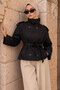 High Collar Short Trench Coat Tsd260329 Black - 4
