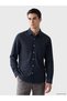 Özmarka New Season Blue Regular Fit Men's Jean Shirt