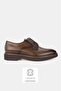 Men's Light Brown Genuine Natural Leather Size 39-45 Eva Sole Lace-Up Shoes